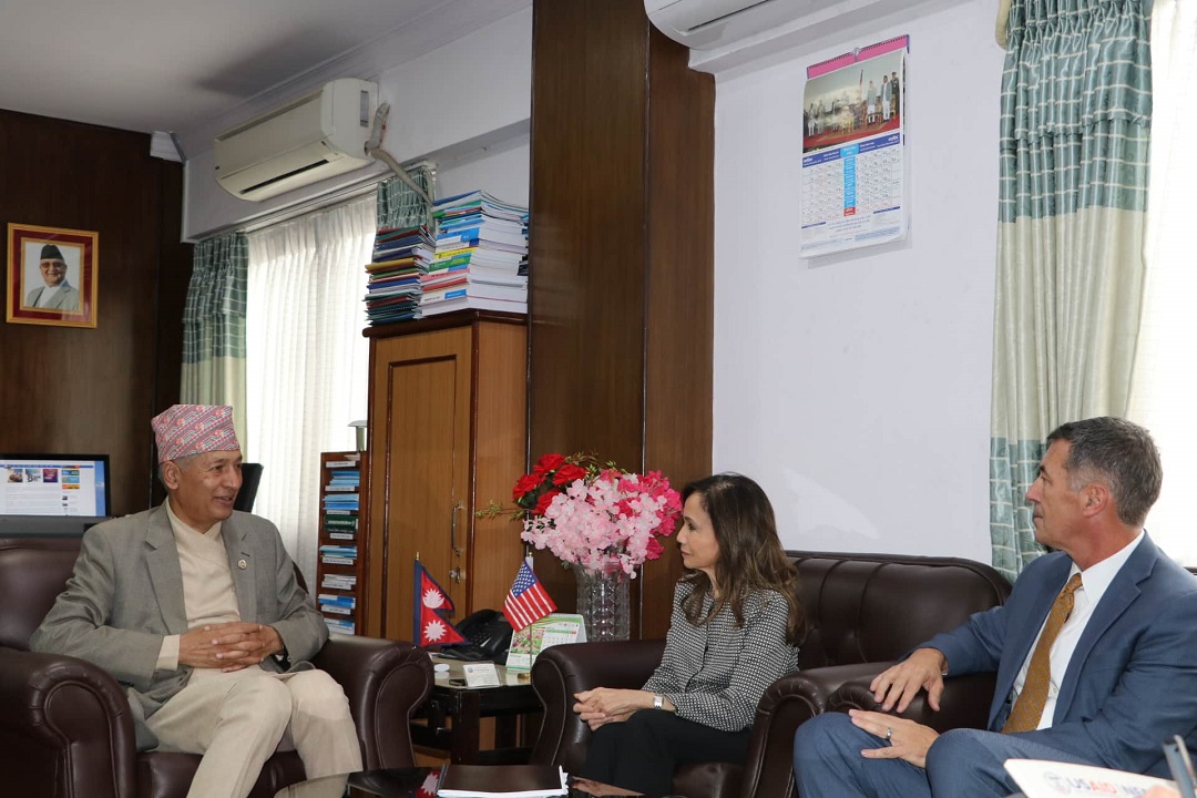 Courtesy call Meeting with Acting Assistant Administrator of Bureau of Asia, USAID  Ms Gloria D. Steele on 2076-07-20